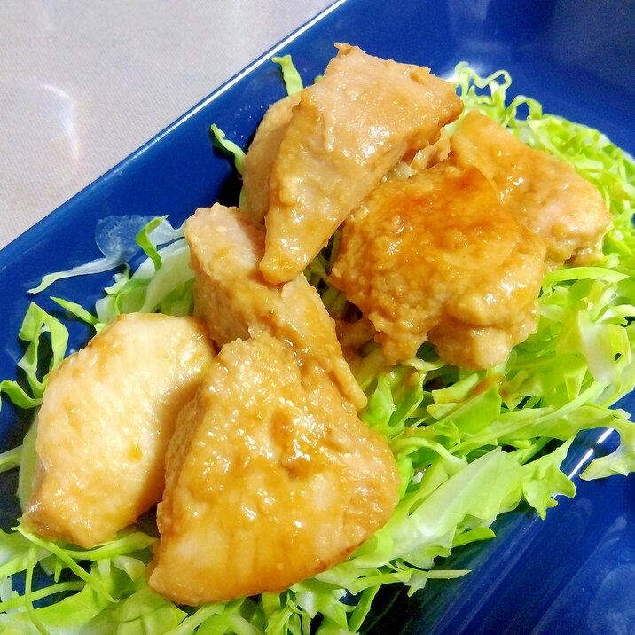 むね肉の味噌漬け焼き++